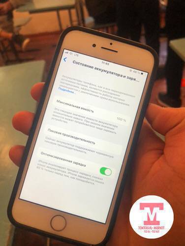 iPhone 8 состояние идеал зарядка жакшы чыдайт