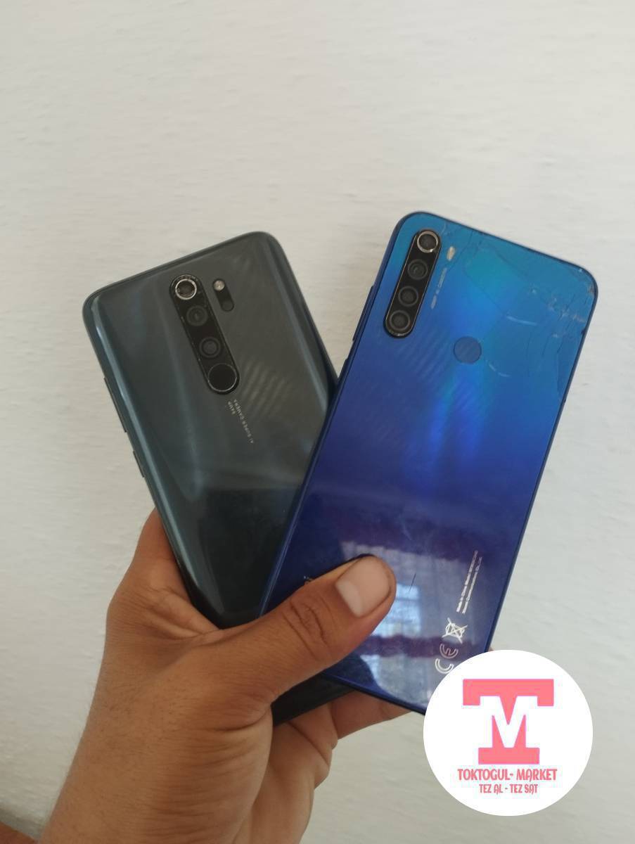 Срочно Redmi note 8T жана Redmi note 8 Pro  телефондор сатылат.
Абалдары Орто, сыныктары бар бирок иштегени жакшы.

Редми нот 8т арткы стеклосу сынык, памяти 64гб. Баасы 2800сом

Редми нот 8про экранында камерасында бираз трещина бар, памяти 128гб. Баасы 3300сом