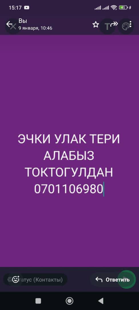 Центирдин ичи үйдөн алып кетебиз