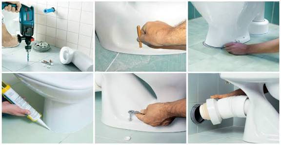 Сантехника установка раковина унитаз ванна аристон кафель обои шпаклевка иштерин кылам