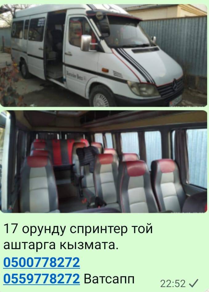 17 орунду спринтер той аштарга кызмата