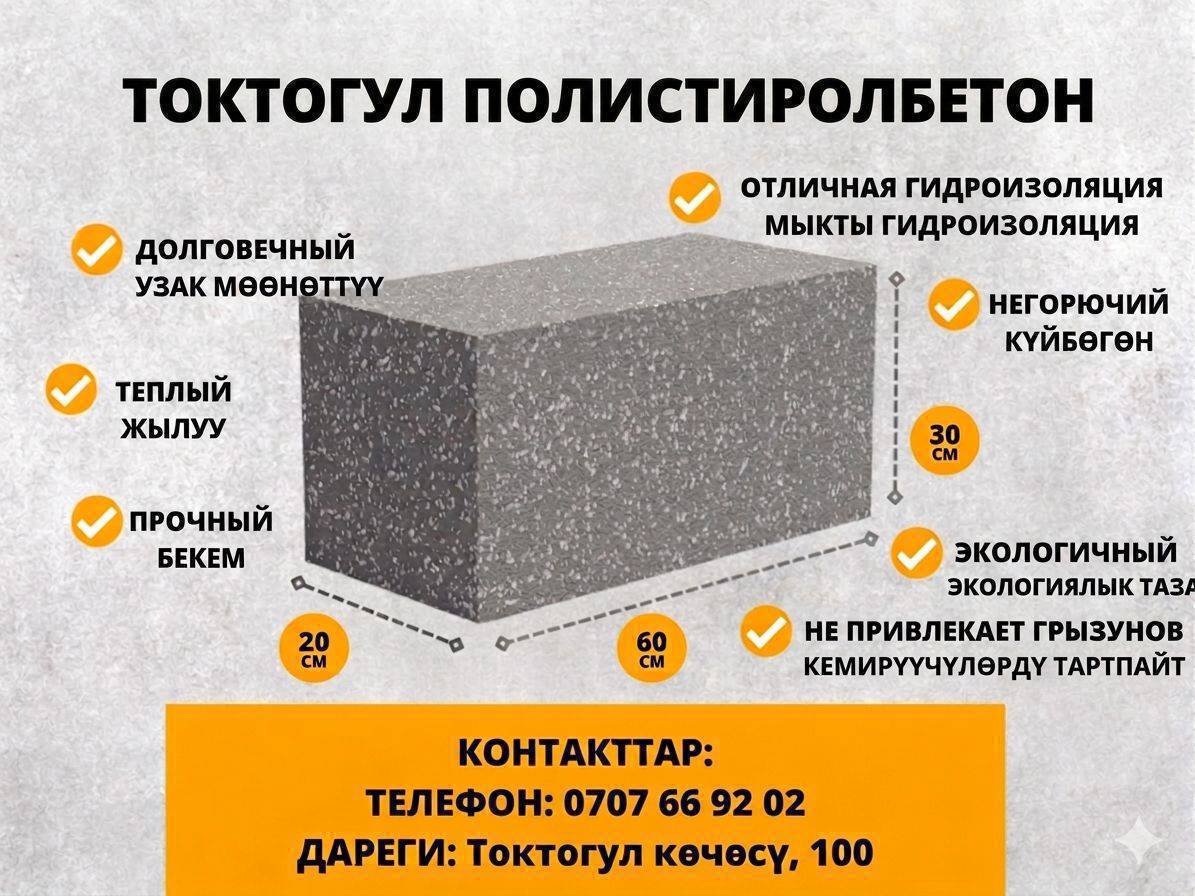 ТОКТОГУЛ ПОЛИСТЕРОЛ БЕТОН