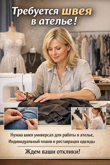 Швеяга иштегени кыз-келин керек тажырыйбасы бар көйнөк бычып тиге алган!!!