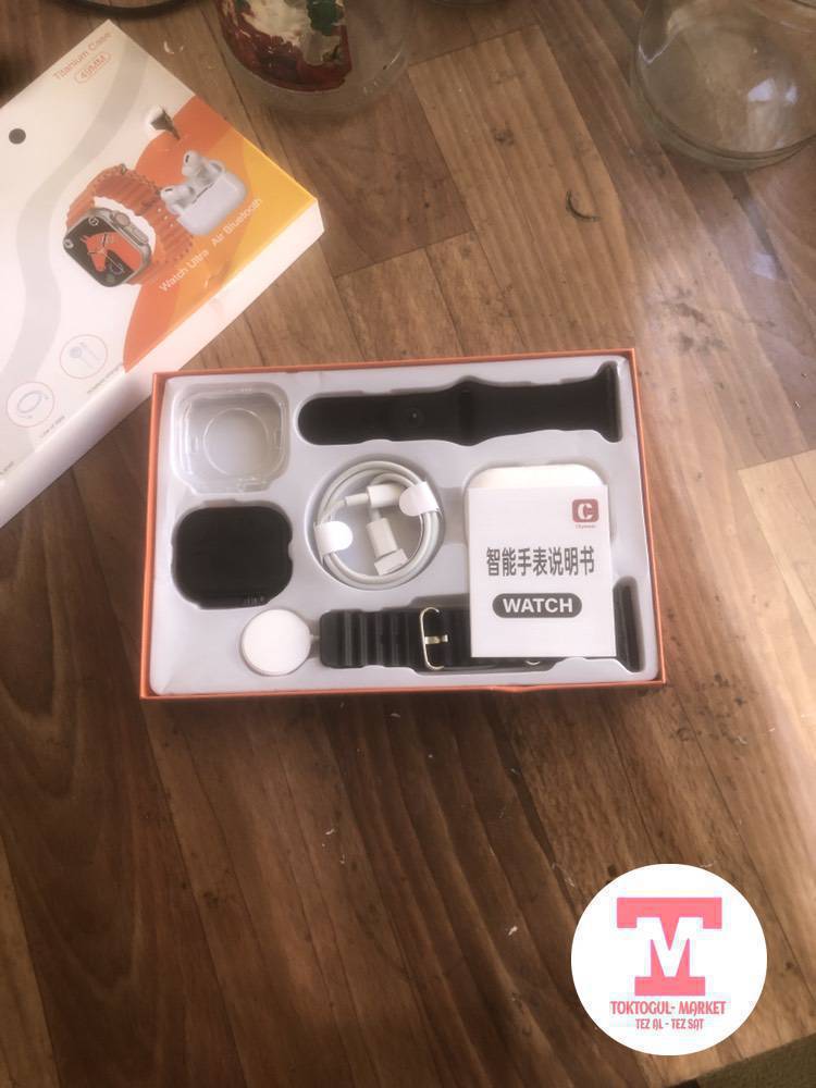 Smart watch. AirPods
Жана аларга зарядник, чехол, ремешок с запасом комплект сатылат