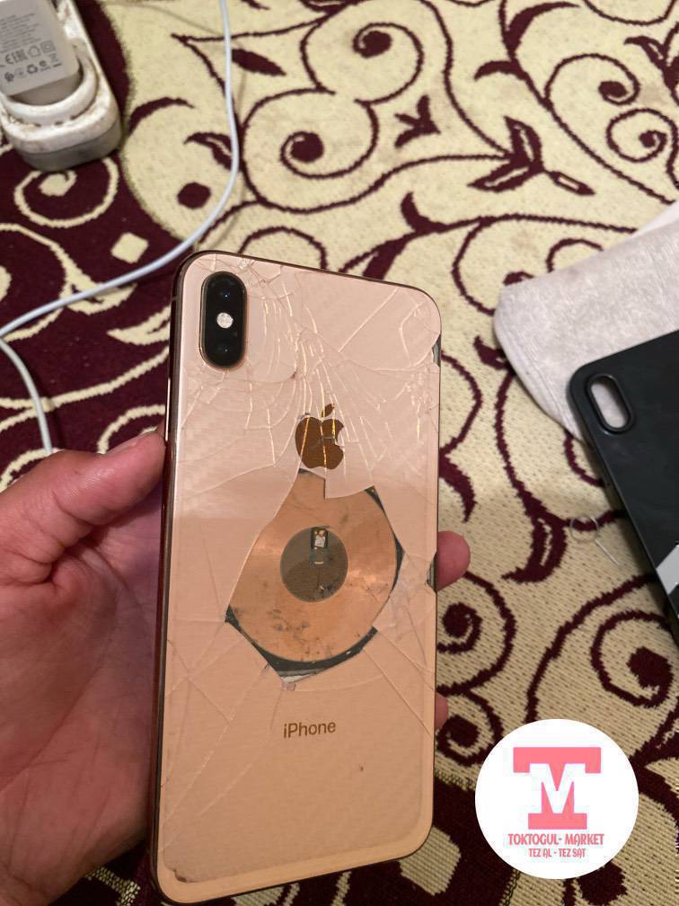 Айфон хс мах сатылат память 256 АКБ 77 касяк крышка анан фейс жок калганы идеал