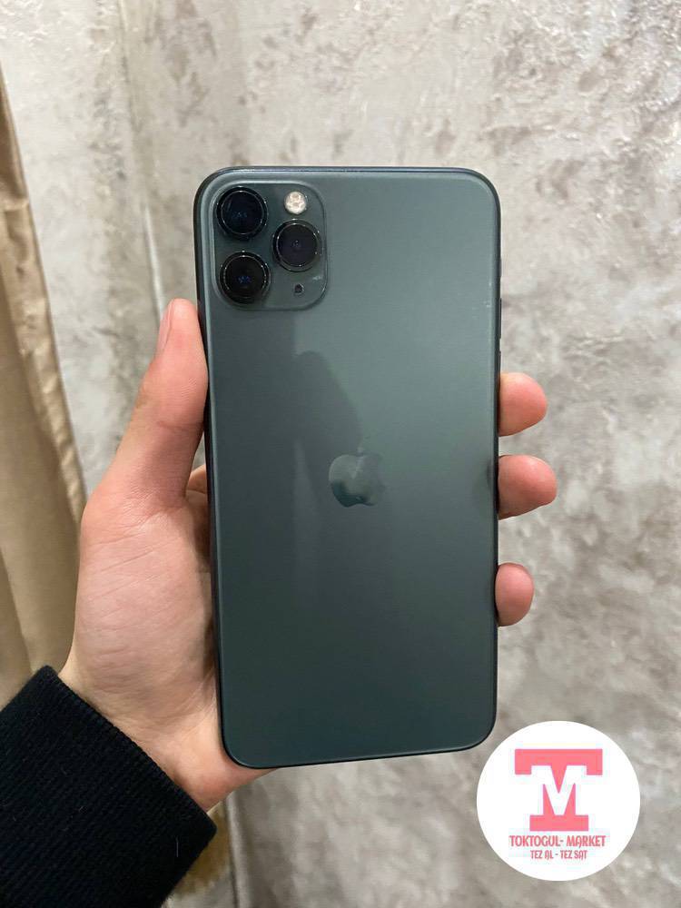 iPhone 11 Pro Max 
Память 256
АКБ 74⚡️
Фейс трутон бар✅
Экран алмашкан
Обмен бар✅
Баасы:16000 без торг срочно‼️