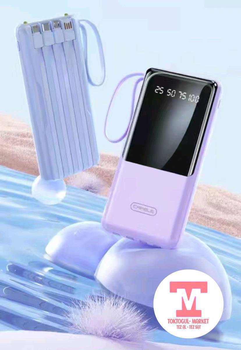Сатылат. Жаны Cafele Power Bank 20.000 мАч - санарип дисплей, тез кубатоо, фонарик 
Баасы:4500сом 
Абалы:жаны колдонулган эмес, каропкасы менен 
Бренд: Cafele оргинал
Кубатталуучу: 20,000мач 
Тез кубато проктолодору: AFS, SFCP, DCP
ватсаптан жазыныздар баасын суйлошобуз