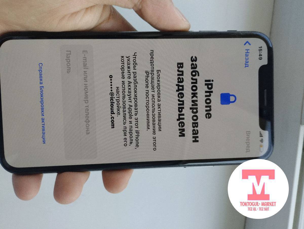 iPhone xs сатылат обмен бар айклаутк блокко тушуп калган АКБ радной экран радной АКБ 84 фейс айди бар