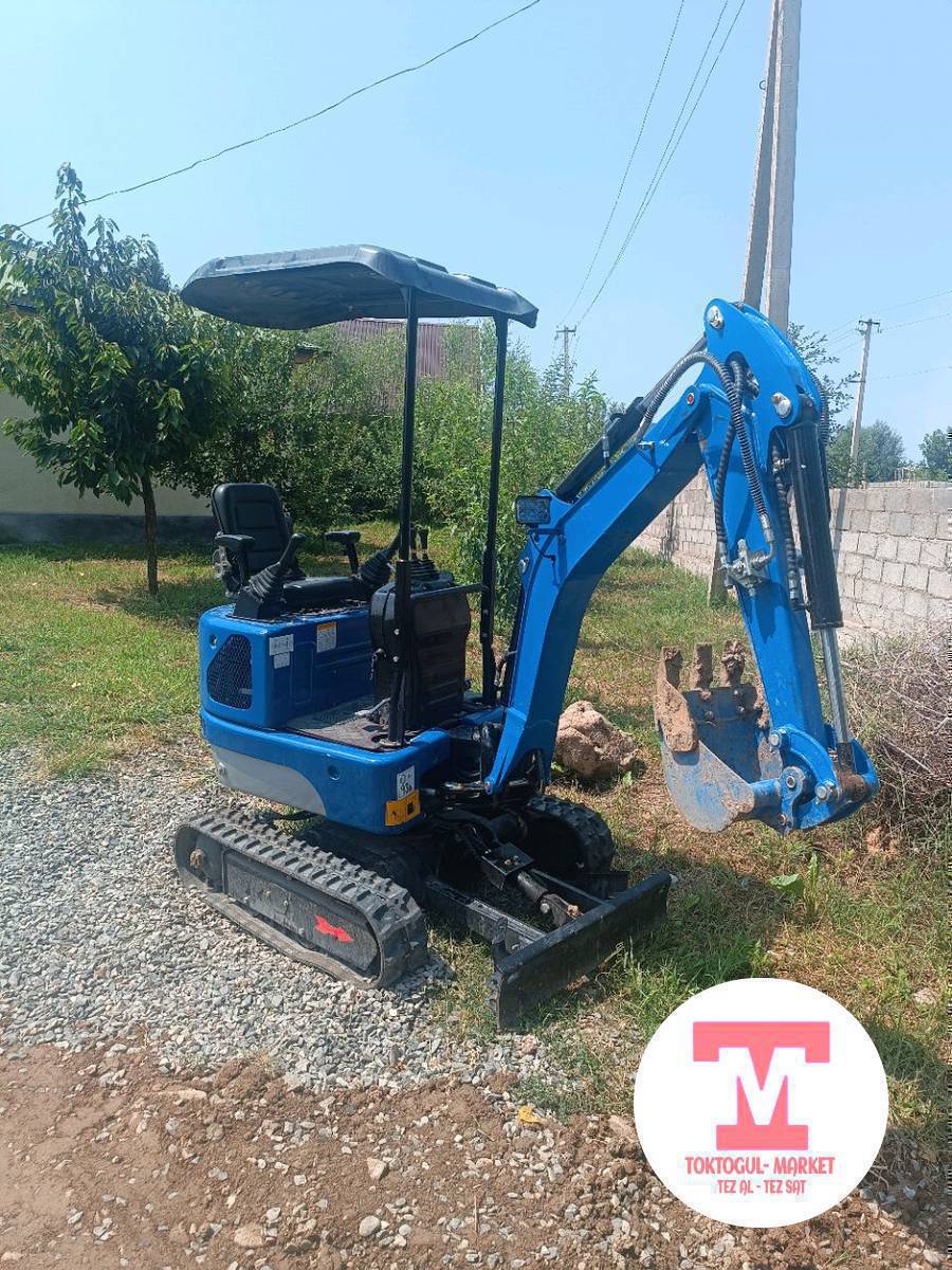 Мини эсковатор менен уй ичиндеги траншейлерди казабыз