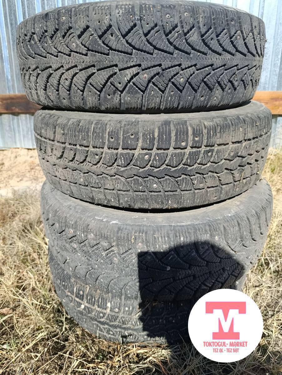 175#65 14түк комплект кышкы баллон сатылат, баасы 9 миң сом, баллон Токтогул шаарында.