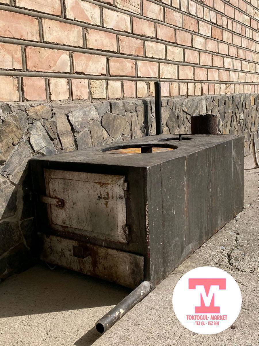 Печка моор чыккан трубасы менен сатылат