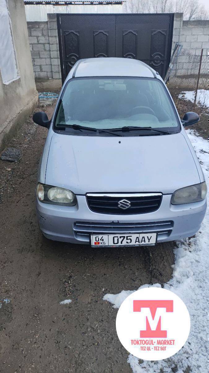 Сузуки Альто 
Жылы 2003 
Объем 1,1 
Мотор Каропка жакшы абалада 
баасы келишим түрдө