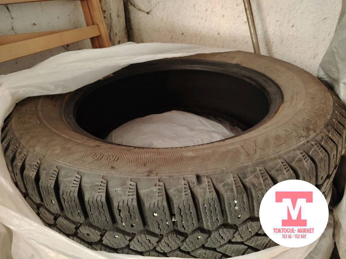 Комплект резина сатылат размер 205/60/16..шипы 40%,протектор 0.7мм..