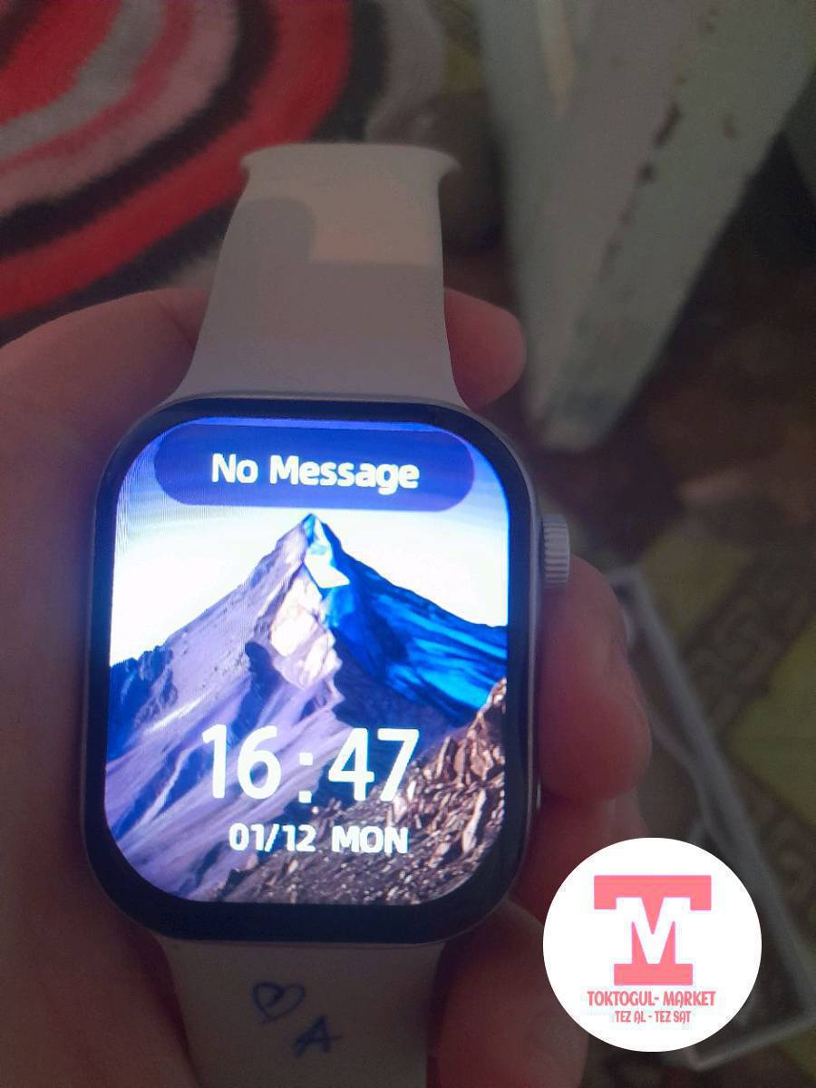 Саламатсыздарбы ушул саат сатылат телефонго улап иштетсе болот зарядка зарядкасын кошуп берем. Чалса болот калькулятор иштейт оюн бар зарядкасы копко чыдайт болгону ременинде ручканын чийиги бар.