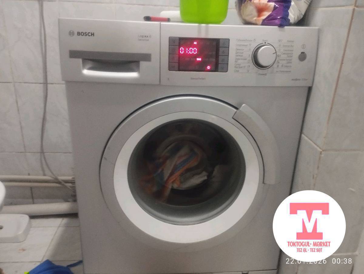 Эки иштеген стиральная машина сатылат. 
Биринчи Маркасы "БОШ " 6 кг. 
Экинчисиние Маркасы "БОШ" 6 кг стиралка+ сушилка. Баасын келишебиз..