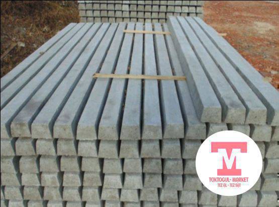 Бетонные столбы под сетку рябицу, высота 2.25 м.