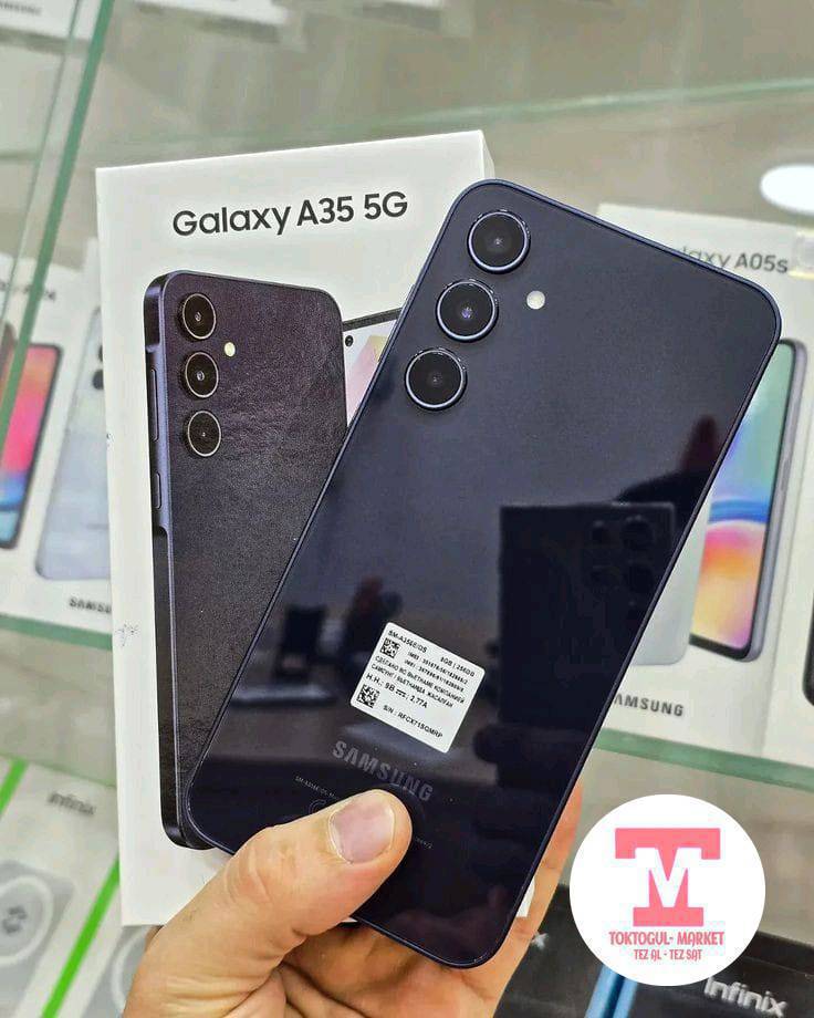 Samsung galaxy a 35 сатылат!
Жаны документи зарядник бут баары бар! 
oppo reno 13  16/512 гб жаны сатылат!
Баасы: oppo reno 13 25000 сом
Самсунг а 35 15000 сом