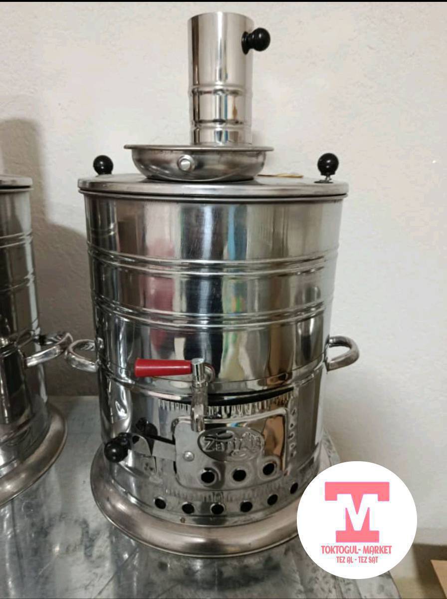 Самовар сатылат срочно!2 даана бар жапжаңы боюнча...материалы таза нержавейкадан!