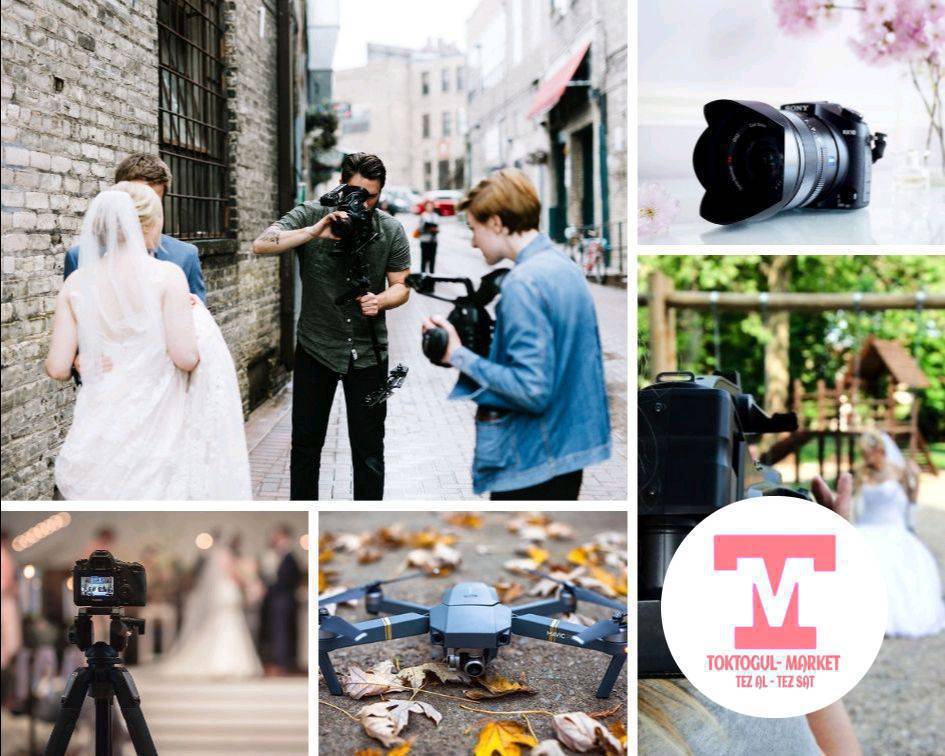 ФОТО - ВИДЕО съёмка кызматта.
● Классташтар жолугуусу 
      20-40 жылдык
● Свадьба
● Кыз узатуу
● Love story 
● Юбилей
● Фотосессия 

Ылдам жана ынгайлуу баа мыкты сапат...