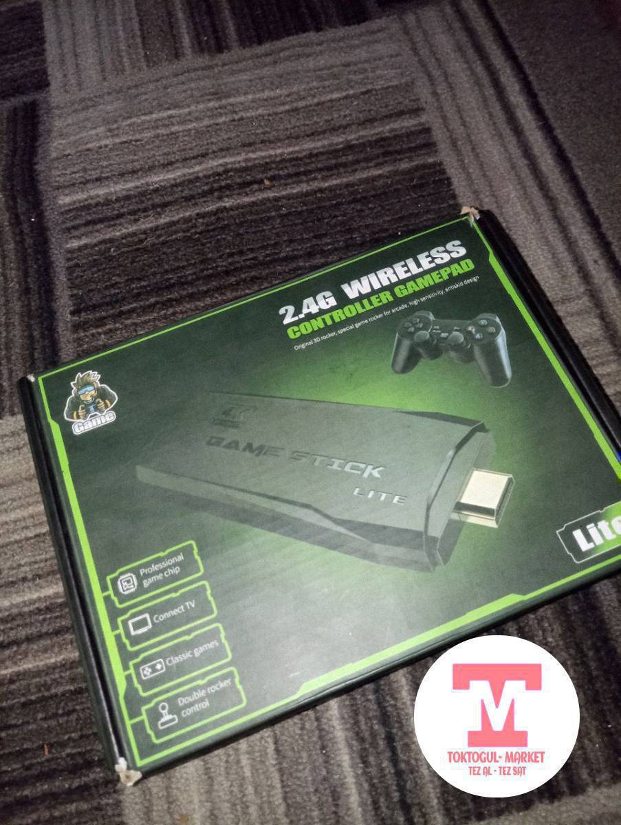🎮 САТЫЛАТ!
2.4G Wireless Controller Gamepad
Game Stick Lite телевизорго туташат
📺 TVга кошулат
🎮 Көп оюндар бар
🕹️ 2 джойстик 
⚡ Колдонууга жеңил
💰 Баасы: 1500 сом
📞 Байланыш: 0504268427