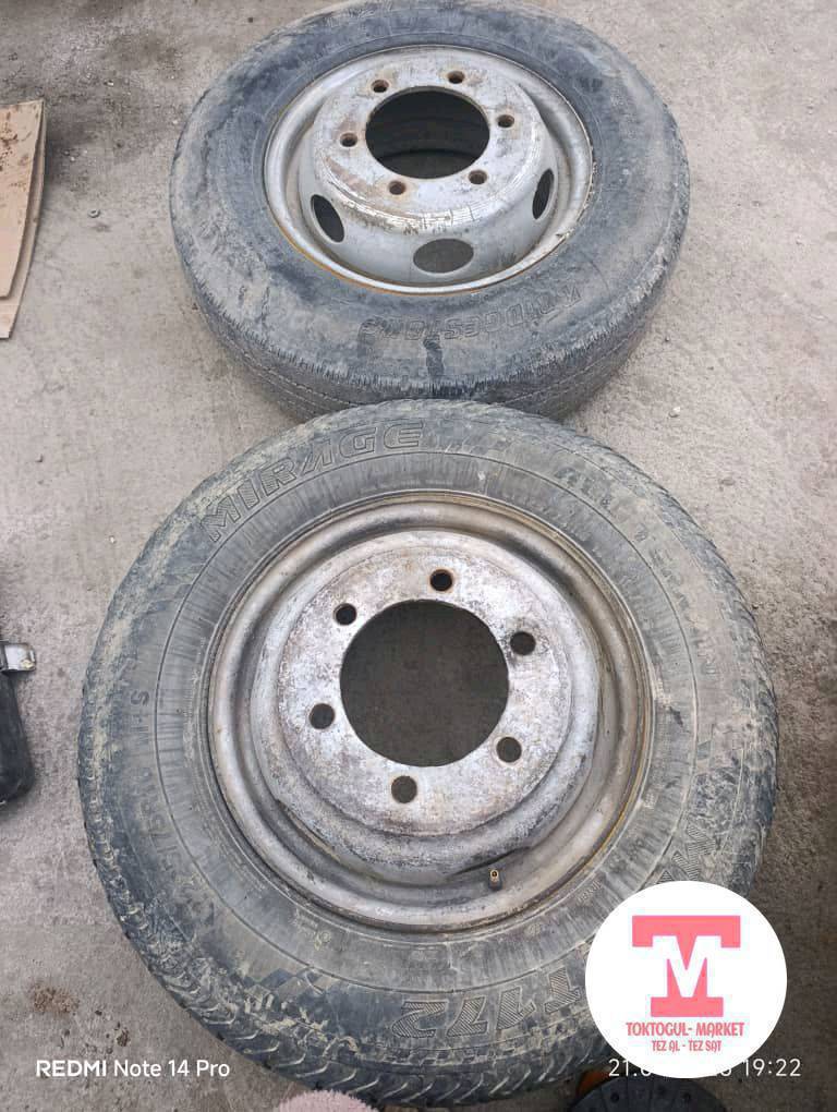 225-75R16 
диска балону менен 12мин сом