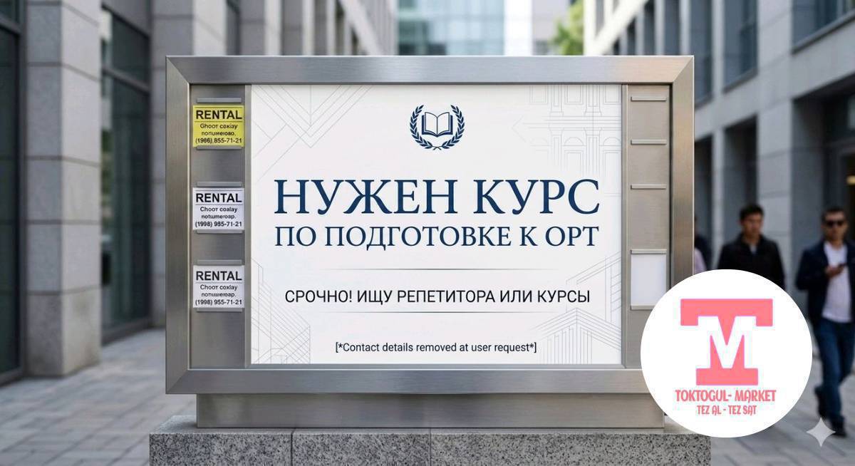 Токтогул шаарынан ОРТга даядоочу курс же жеке окутуу керек.